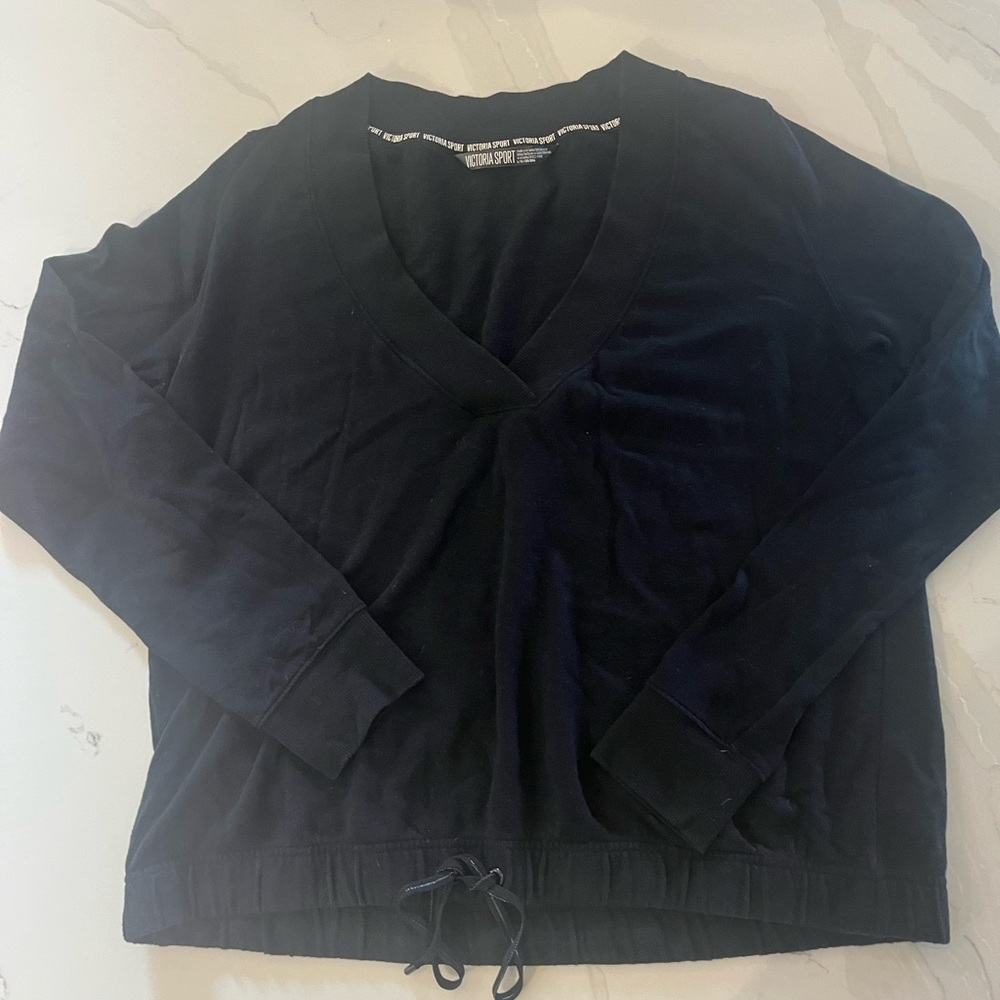 Black Victoria’s Secret V-Neck Long Sleeve Top